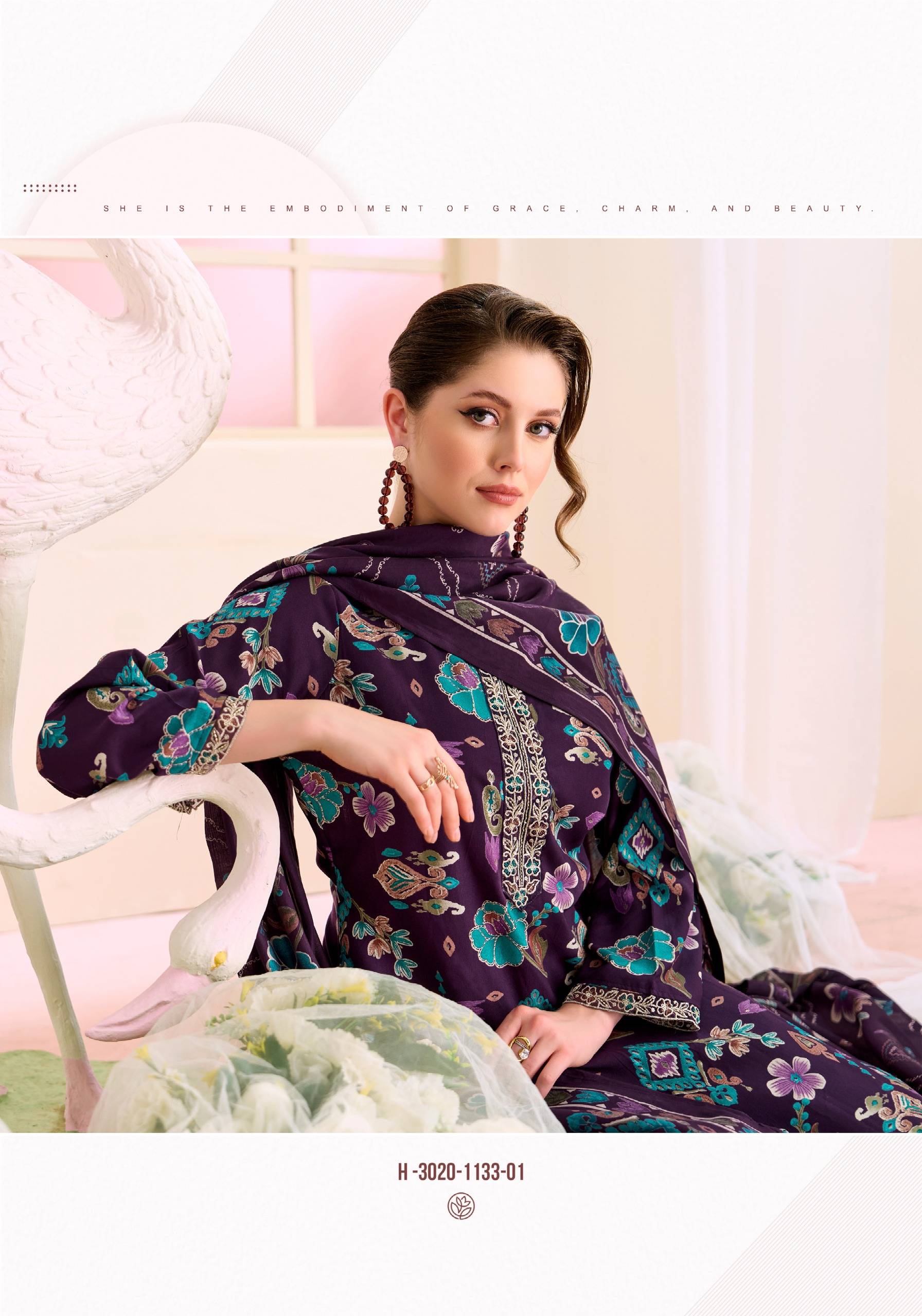 TURKISH-  vol-13 by Alok Suit 3020-1133-01 TO 3020-1133-06 SERIES Pakistani Stylish Embroidered Viscose Reyon COLLECTION At Wholesale Price